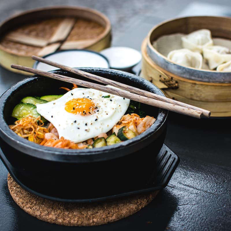 Photo of beautifully arranged foods