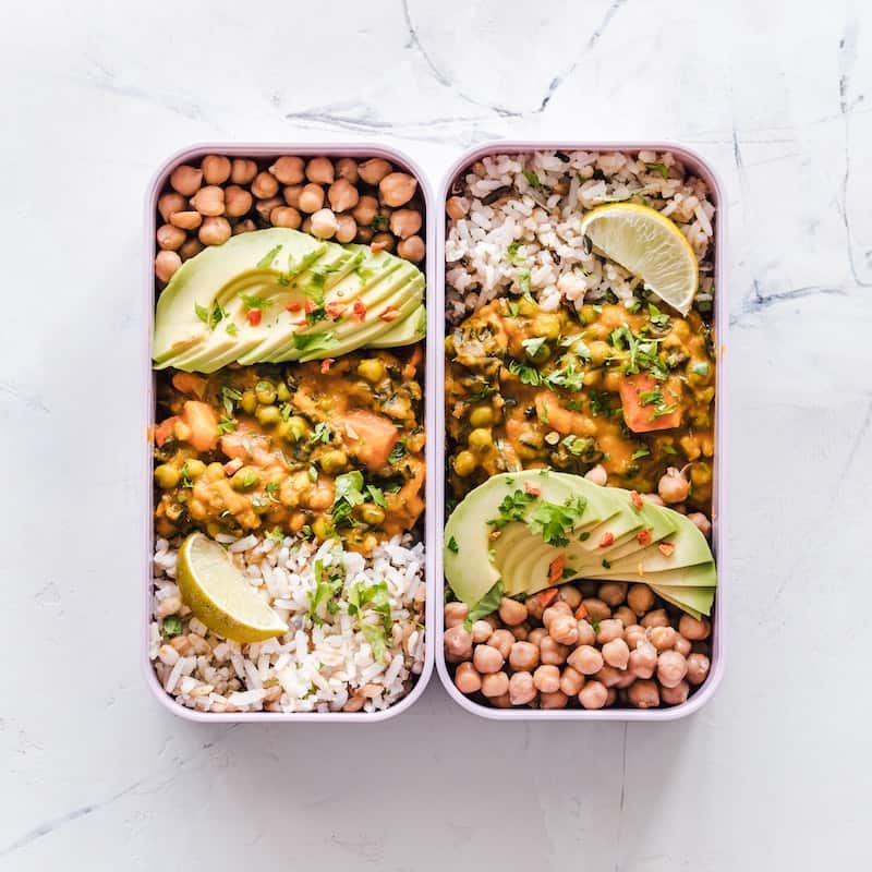Photo of beautifully arranged foods