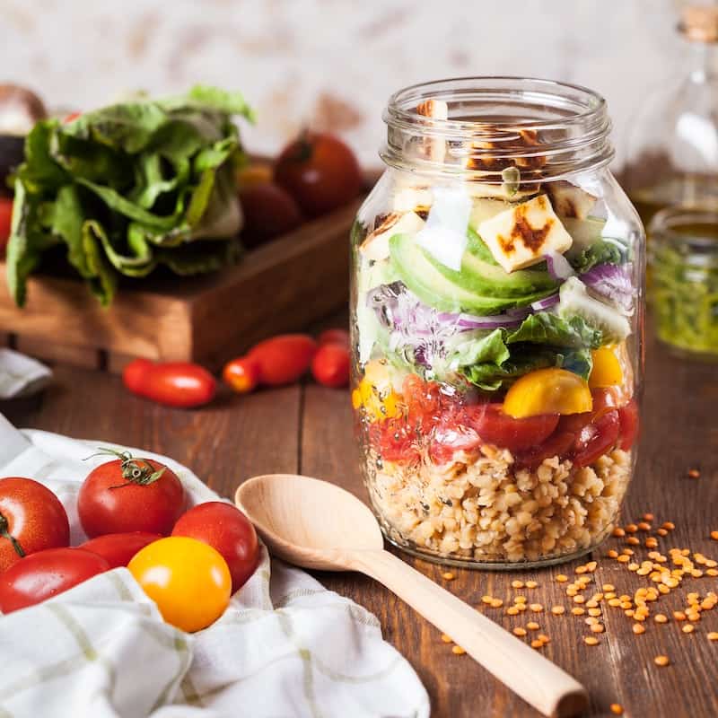 Photo of beautifully arranged foods